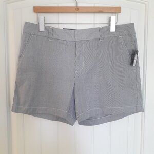 NWT Tommy Hilfiger Blue & White Striped Cotton Shorts 5" Inseam Size 12